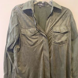 Sam Edelman Long Sleeve Blouse with Velvet